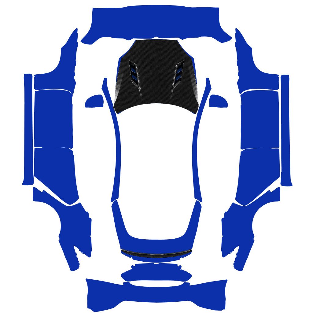 Hood 2 sp wrap, full template view